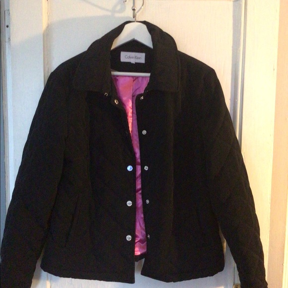 🔴Calvin Klein 🔴Diamond-Quilted Pink Interior Jacket👄 - Picture 1 of 5